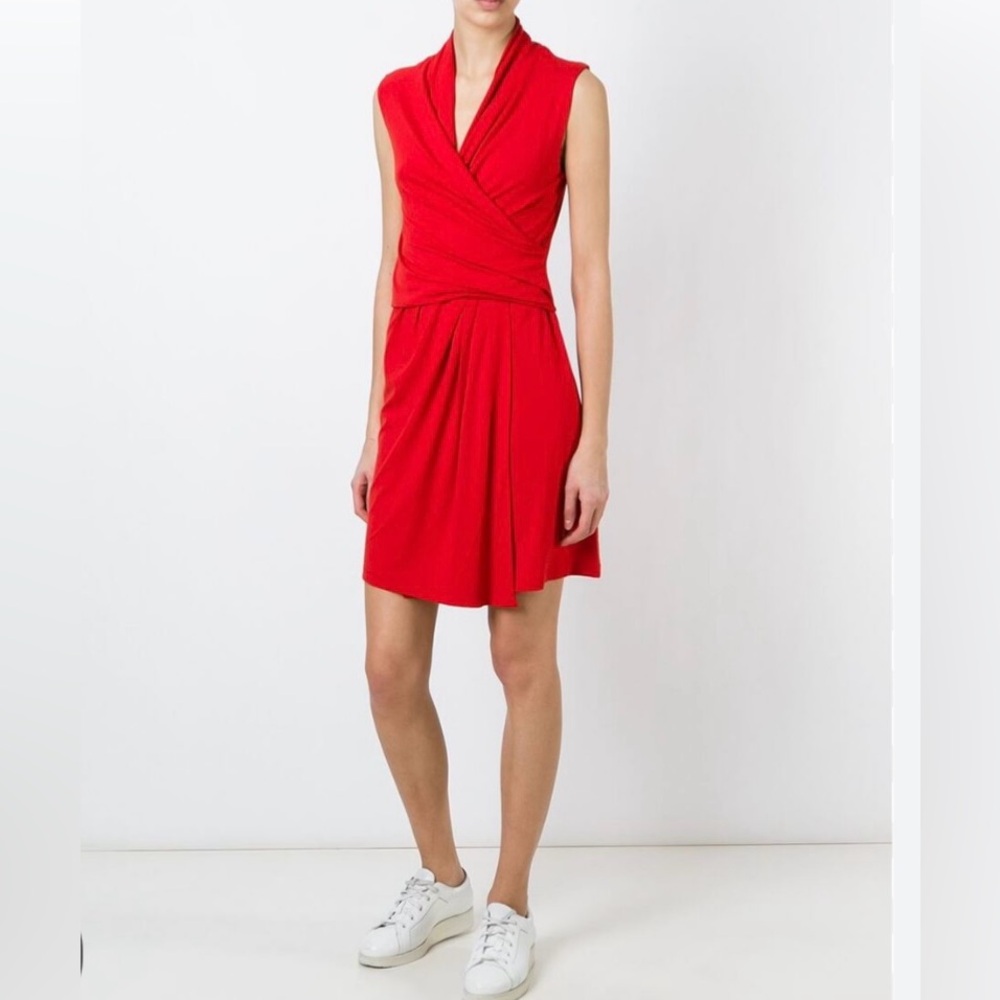 carven red dress Carven